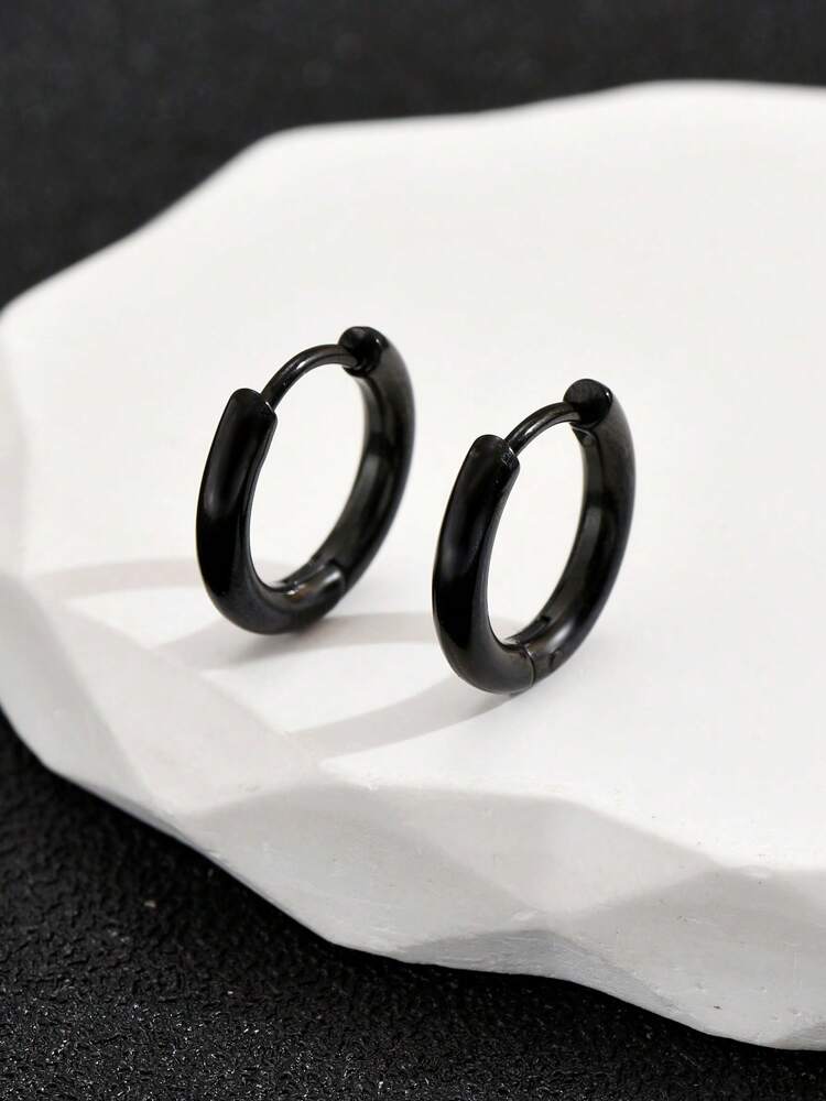 1 Pair Hypoallergenic Hoop Earrings – Small 15mm Outer, 10mm Inner Diameter Jewelry for Teens & Women